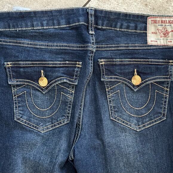 TRUE RELIGION Joey Twisted Seam Mid-rise FLARE JEANS 28, WAIST 30 - Picture 3 of 8